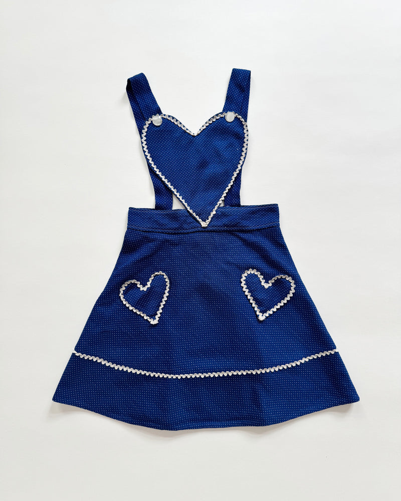 70s Handmade Stretchy Heart Skirtall 5Y