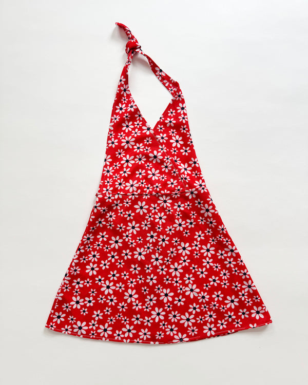 70s Handmade Neckholder Dress 3-4Y