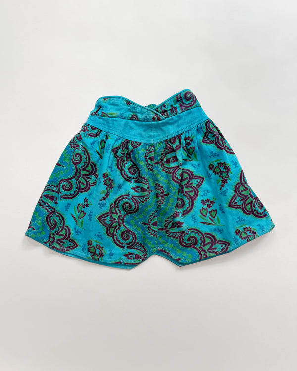 Jacquard Cotton Skirt With Elastic Waist 6Y