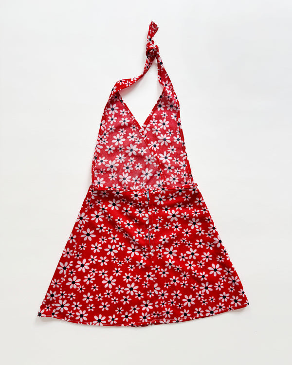 70s Handmade Neckholder Dress 3-4Y