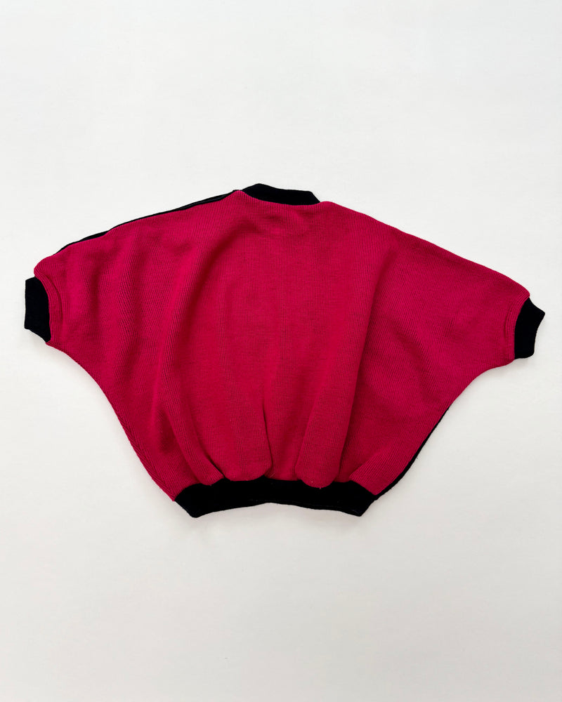 Vintage Airplane Batwing Sleeves Sweater