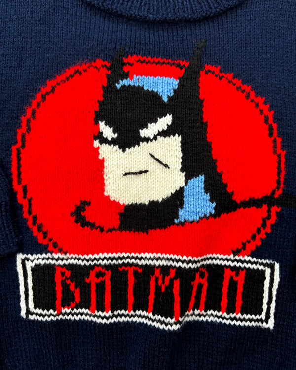 Handmade Batman Wool Blend Sweater