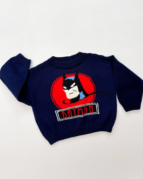 Handmade Batman Wool Blend Sweater