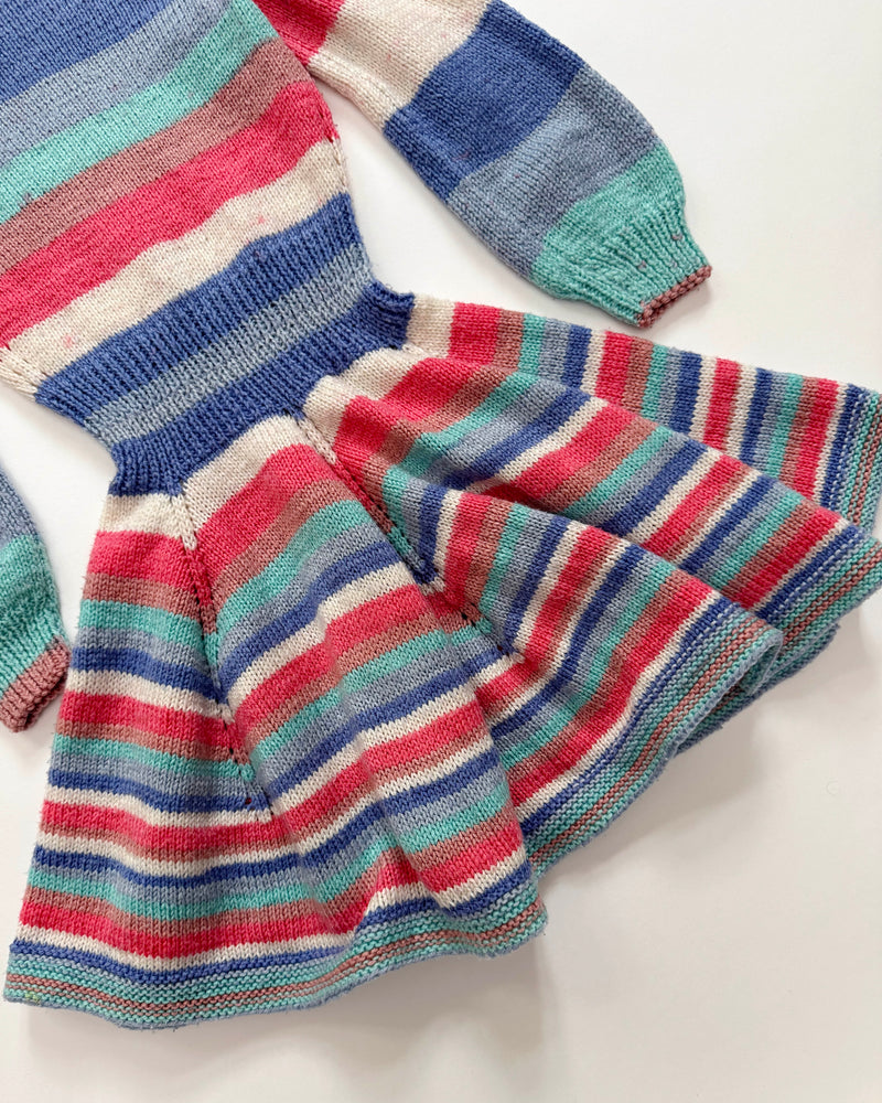 Handmade Striped Dress 5Y