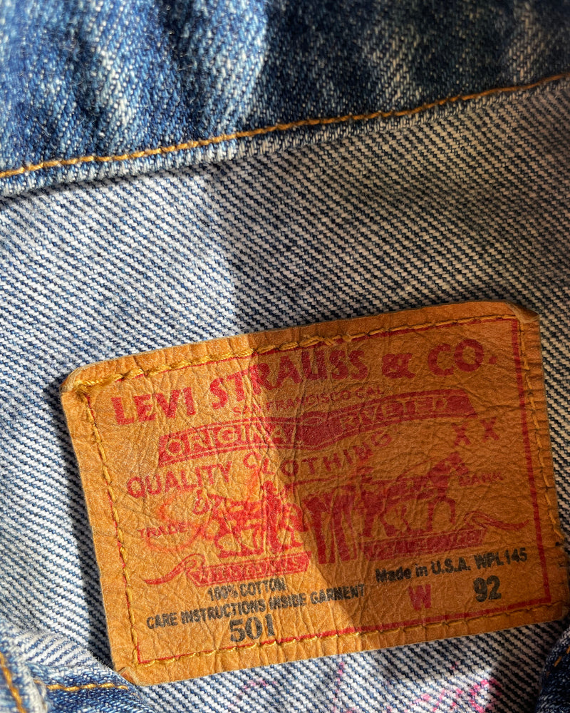 Vintage Levi's 501 Red Tab Denim Jacket 2T