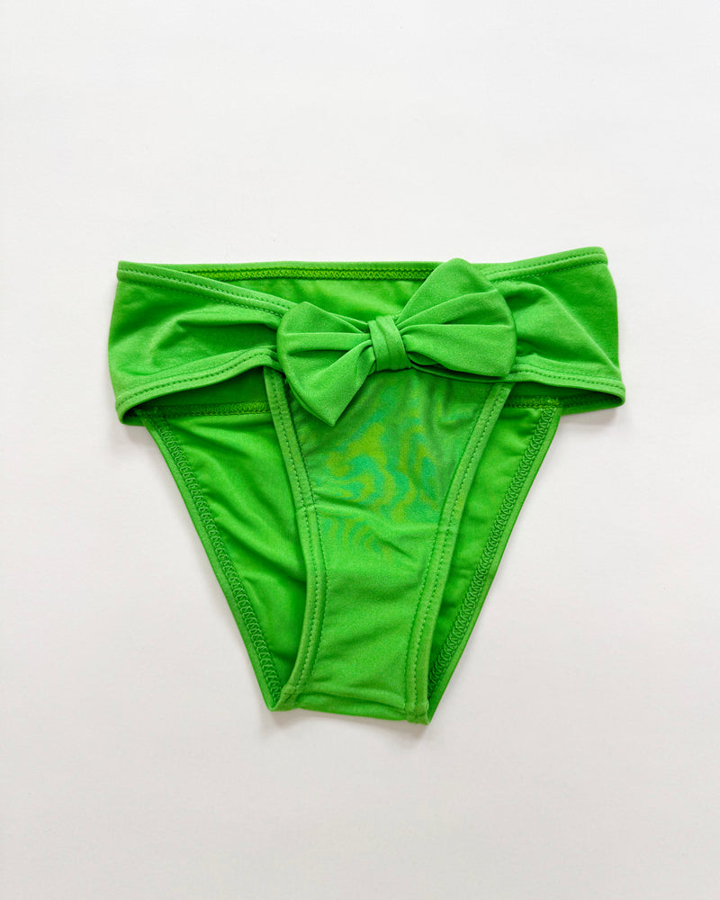 Bright Green Swimming Trunks With A Bow 5Y