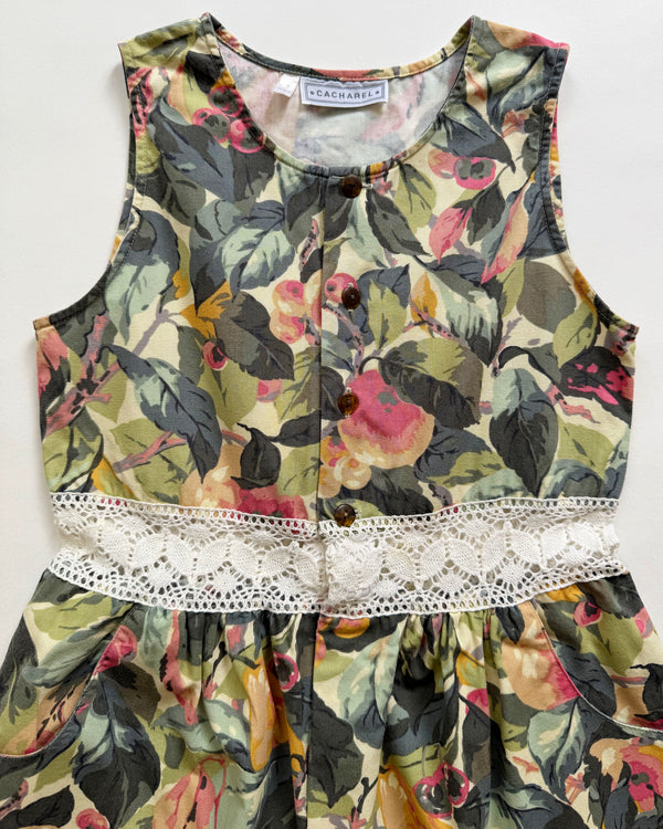 Cacharel Cotton Romper With Lace Details 6Y