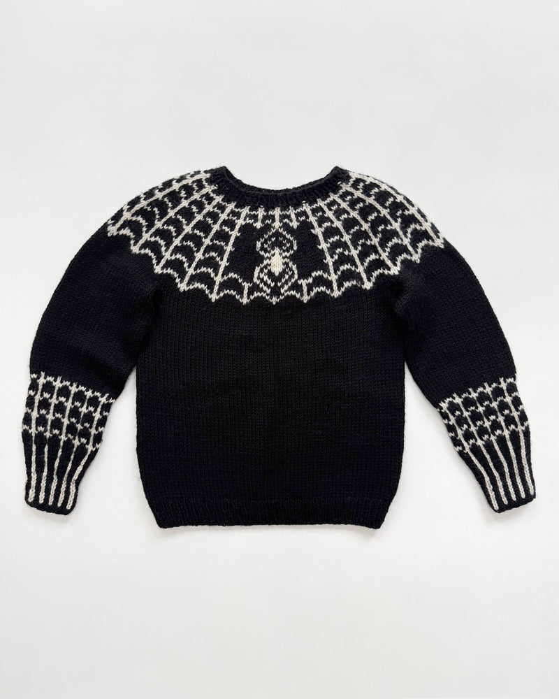 Handmade Spider Wool Sweater 4Y