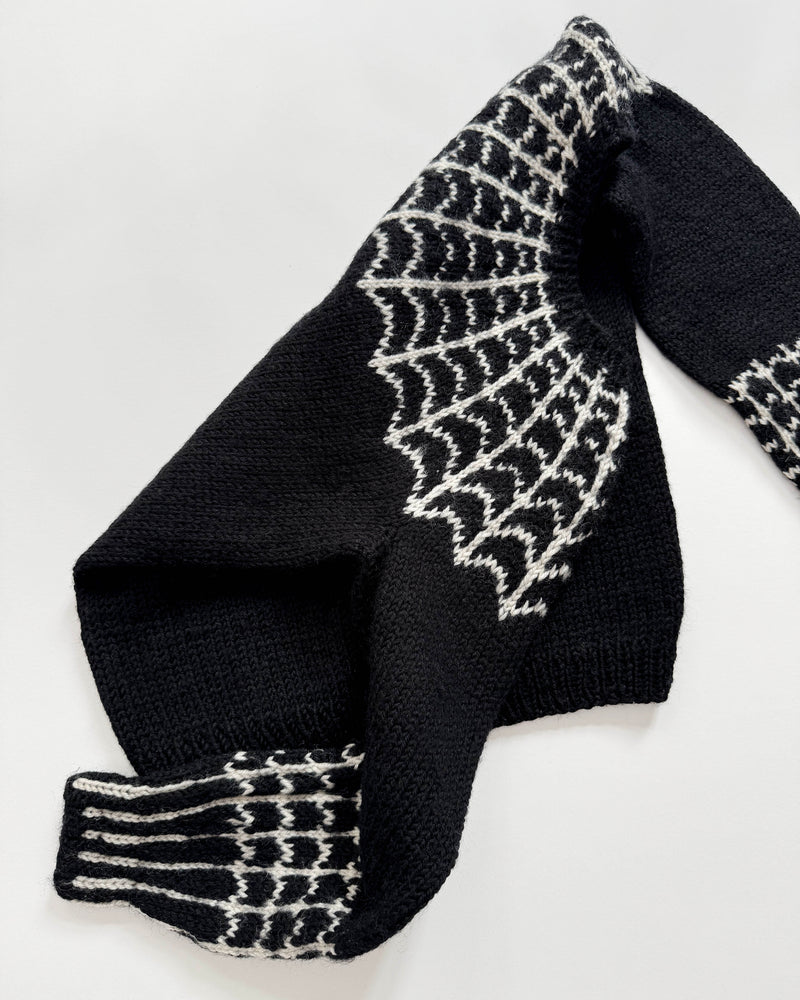 Handmade Spider Wool Sweater 4Y