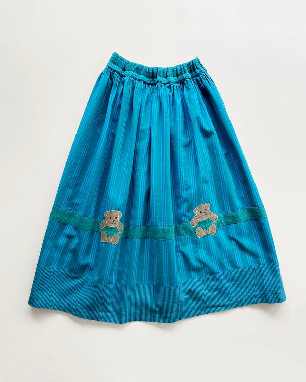 Vintage Westfalenstoffe Bear Cotton Skirt With Elastic Waist