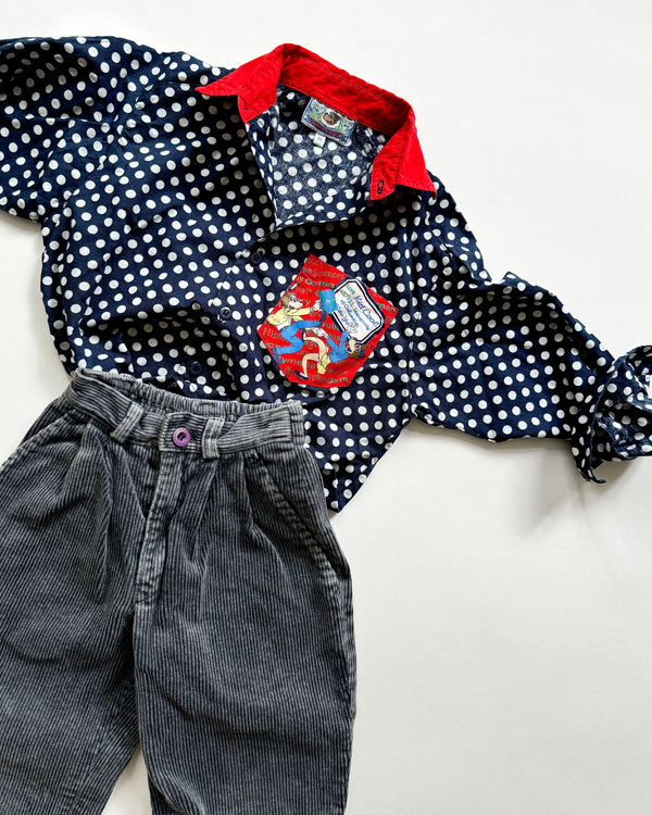 Vintage Kid Cool Dotted Cotton Blouse