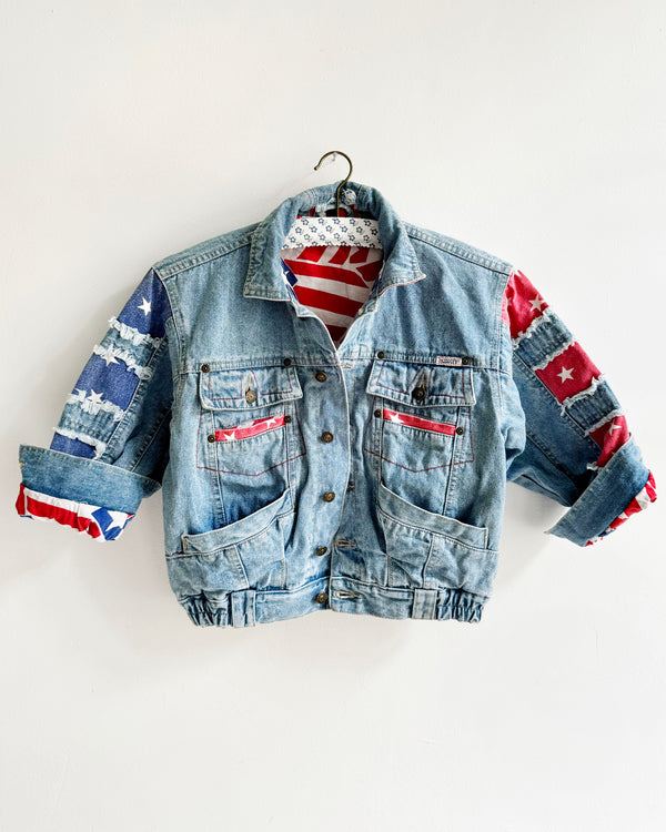 Vintage Cotton Lined Thick & Heavy Denim Jacket