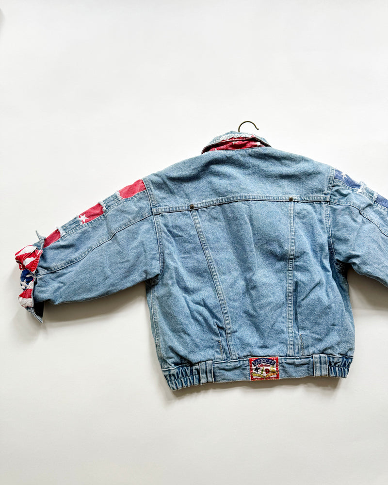 Vintage Cotton Lined Thick & Heavy Denim Jacket