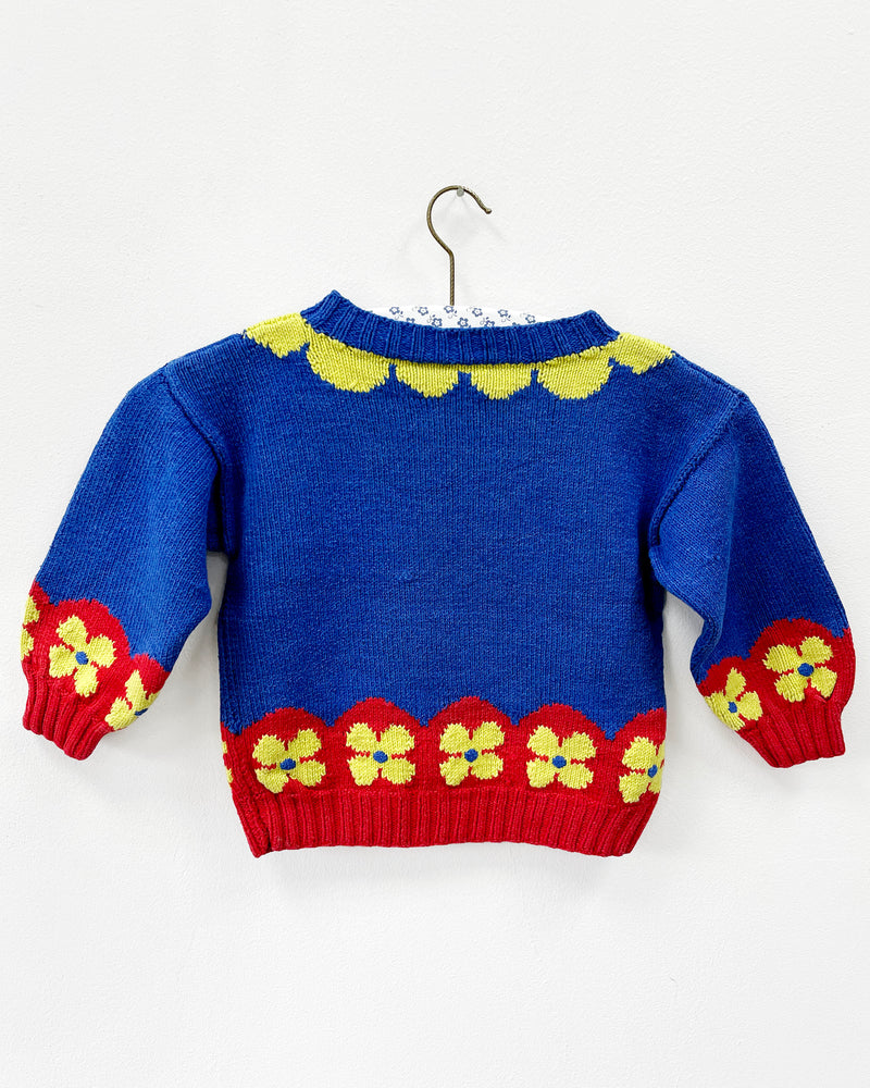 Handmade Vintage Butterfly Cotton Sweater