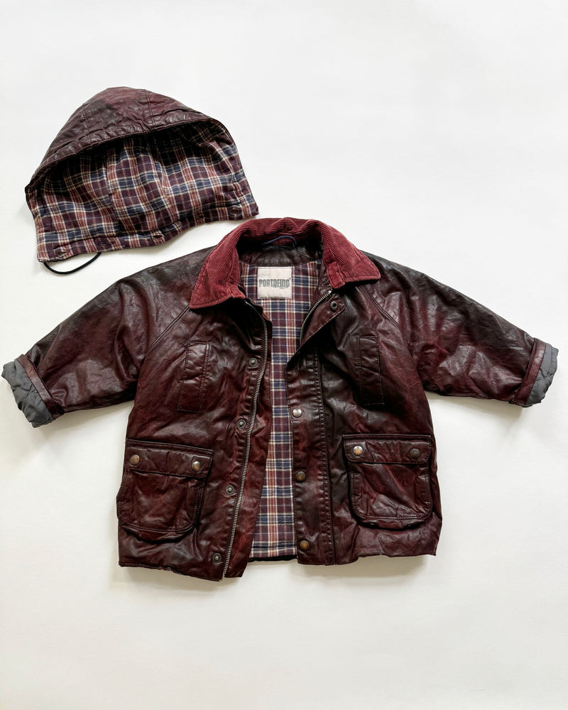 Vintage Padded Jacket With Detachable Hood