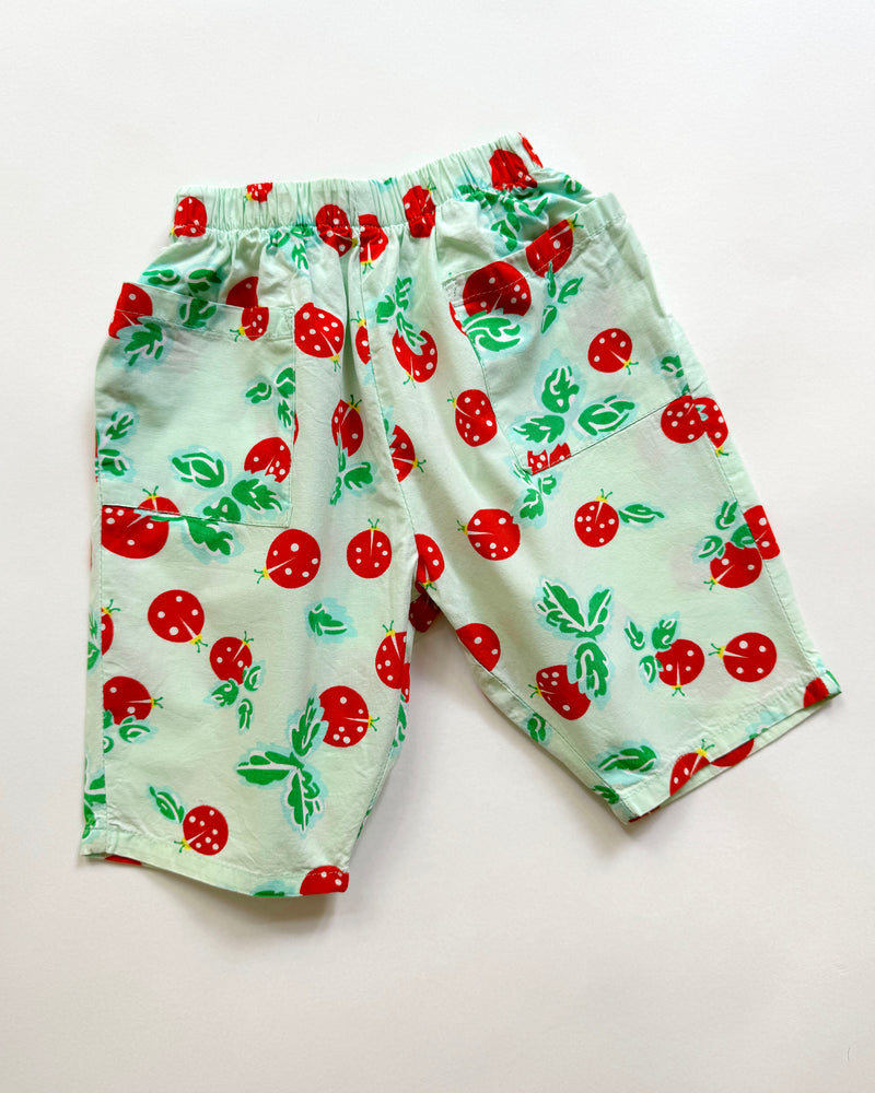 Vintage Cotton Lady Bug Cotton Trousers