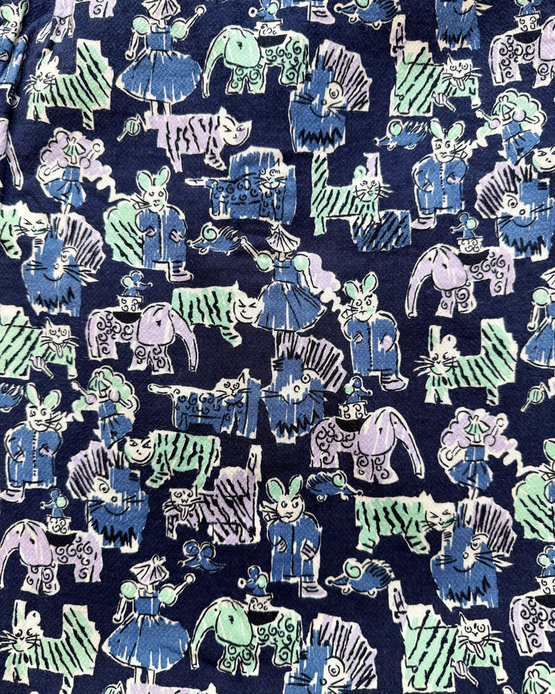 Crazy Cat Print Suit 8Y