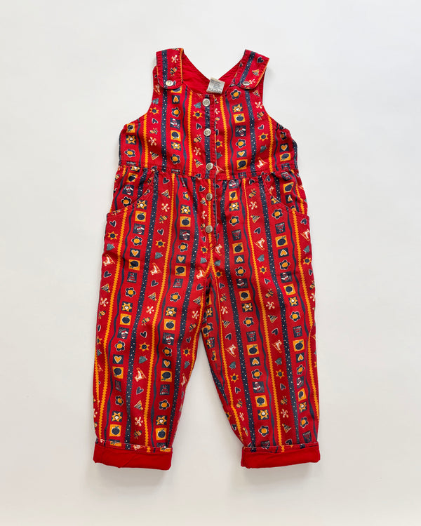 Cotton Lined Denim Overalls 4Y