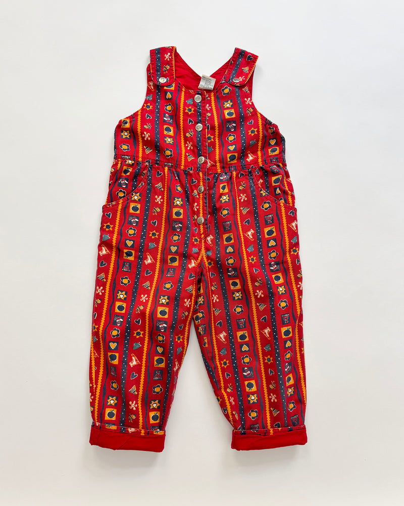 Cotton Lined Denim Overalls 4Y