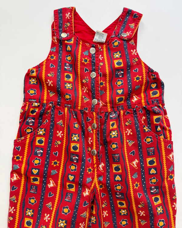 Cotton Lined Denim Overalls 4Y