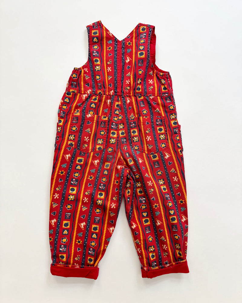 Cotton Lined Denim Overalls 4Y