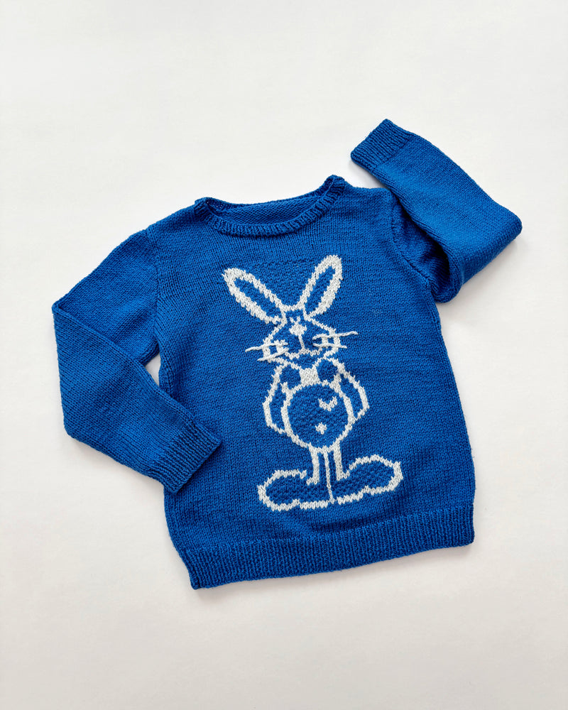 Handmade Bunny Wool Blend Sweater