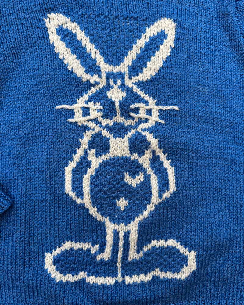 Handmade Bunny Wool Blend Sweater