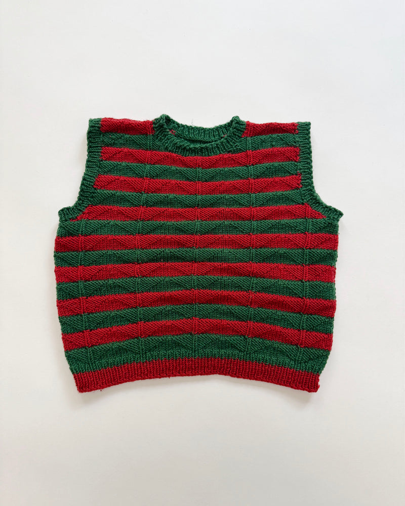 Handmade Merino Wool Vest 3-4Y