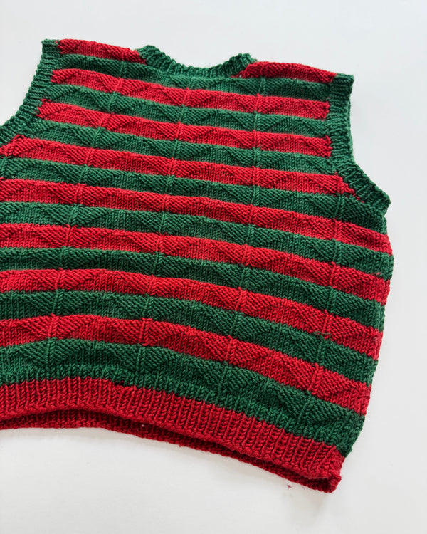 Handmade Merino Wool Vest 3-4Y