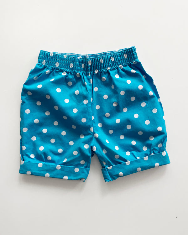 Vintage Dotted Cotton Shorts
