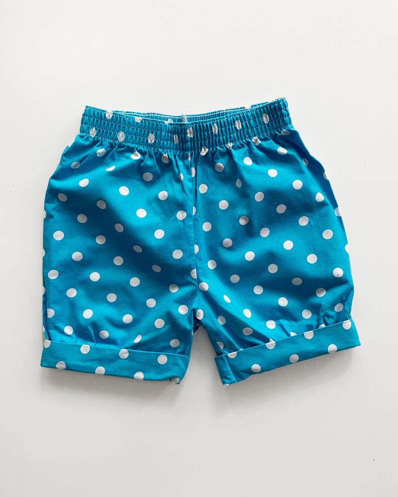 Vintage Dotted Cotton Shorts