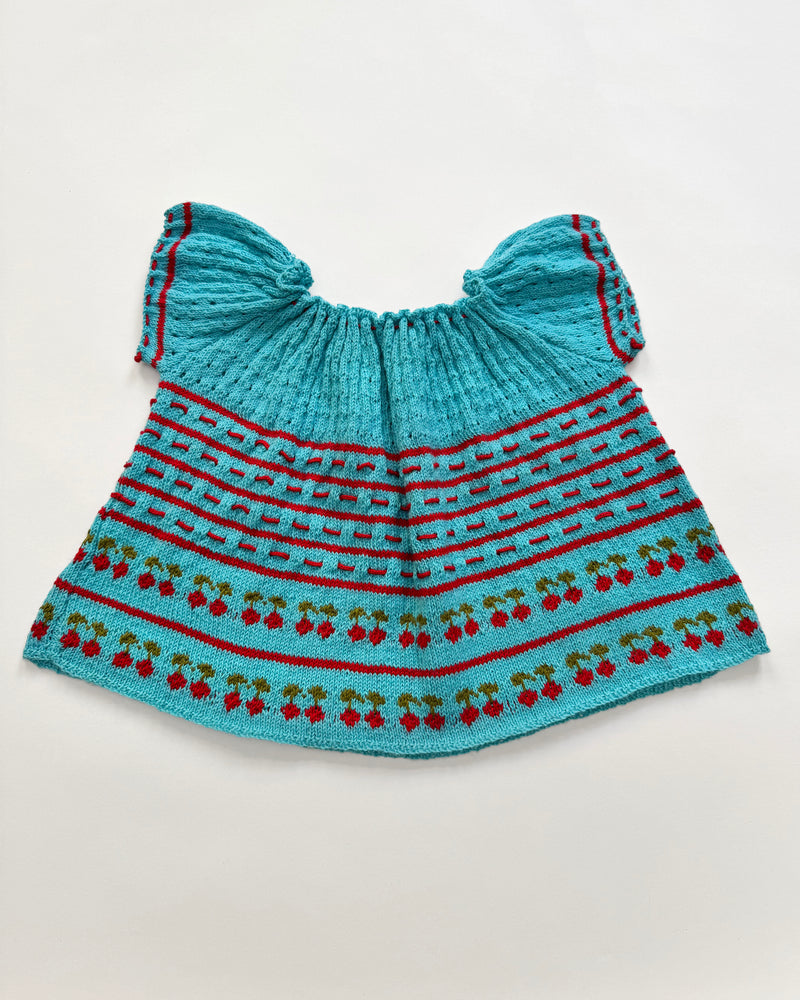 Handmade Cherry Wool Top 6-8Y