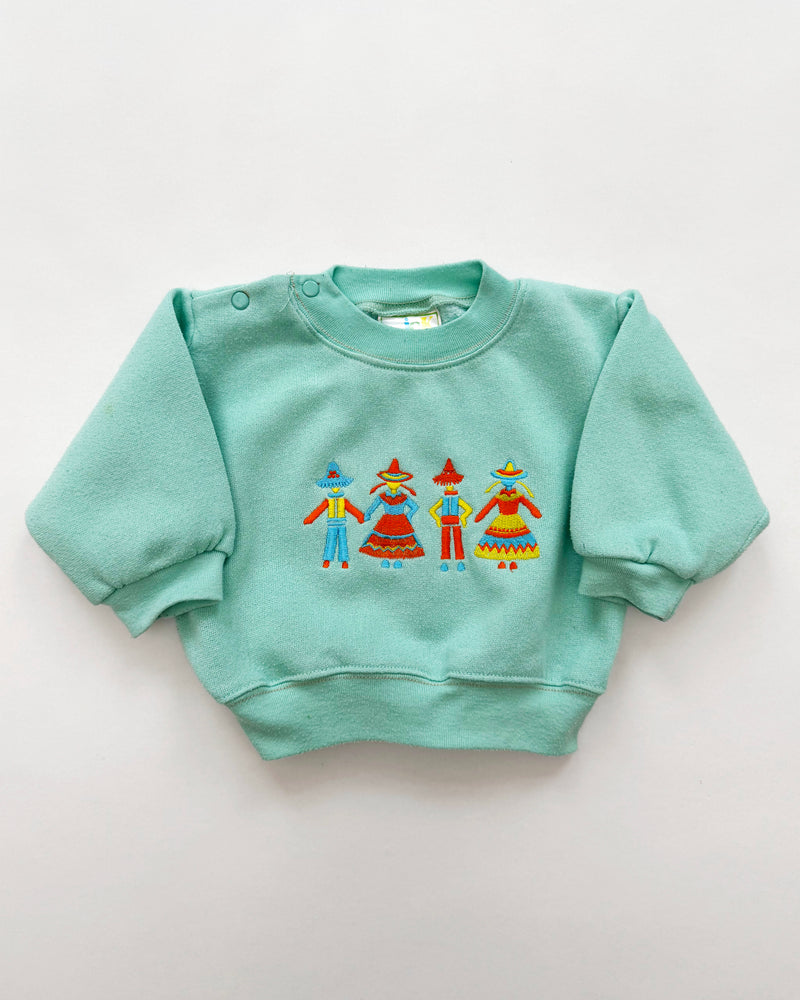 Vintage Embroidered Cotton Sweater