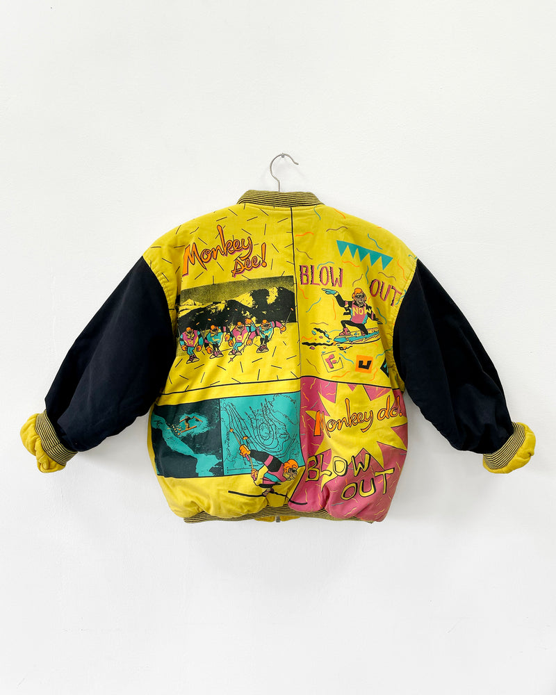 Vintage Blow Out Padded Bomber Jacket