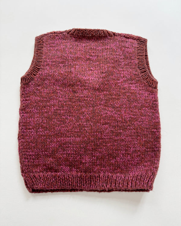 Handmade Wool Blend Vest 2Y