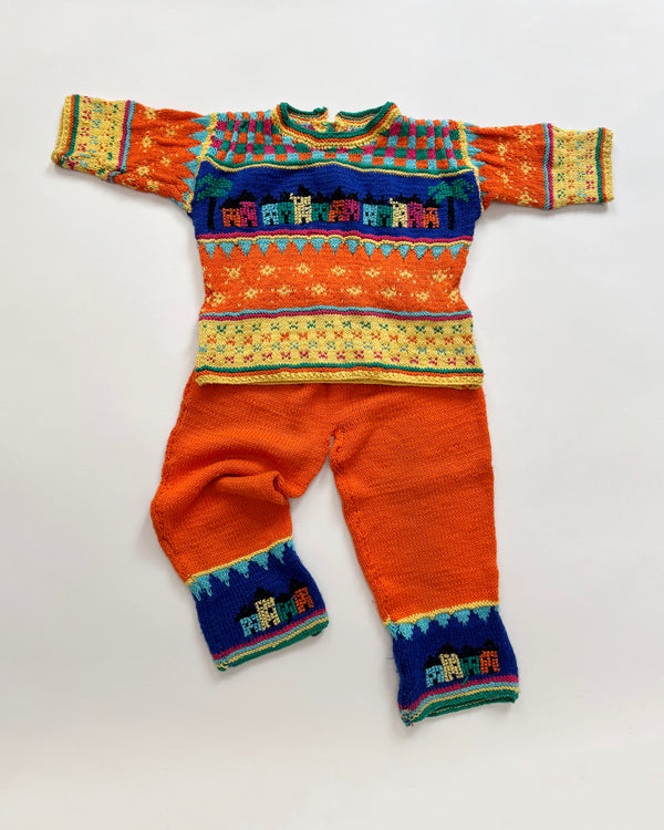 Handmade Wool Blend House Two Piece Set 24M