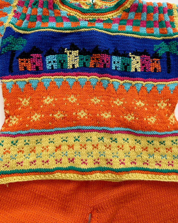 Handmade Wool Blend House Two Piece Set 24M