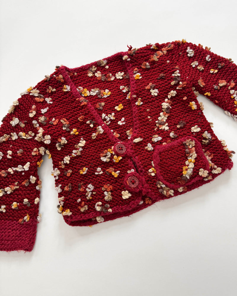 Handmade Wool Cardigan 7-8Y