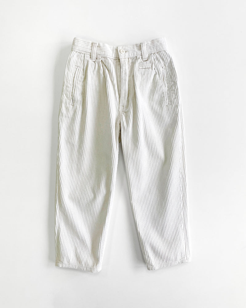 Vintage Off White Corduroy Trousers