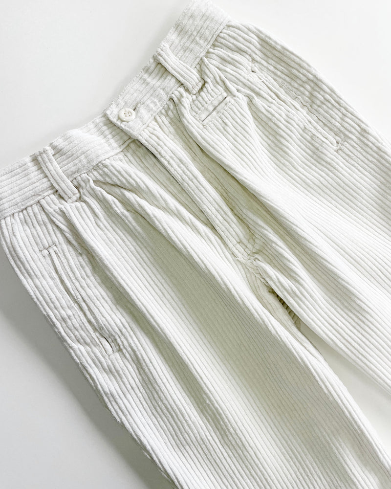 Vintage Off White Corduroy Trousers