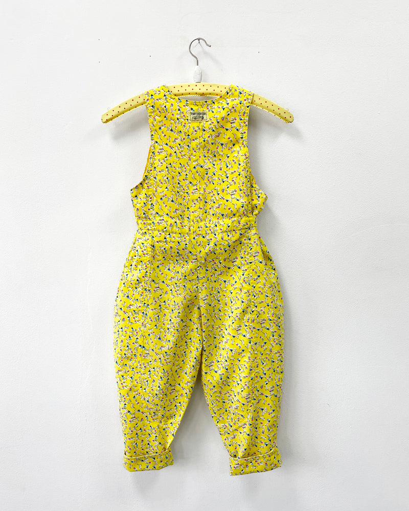 Vintage Boy Girl Cotton Jumpsuit