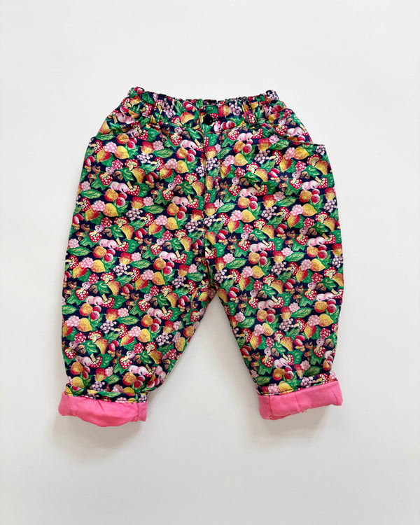 Catimini Padded Mashroom Cotton Trousers With Elastic Waist 18M