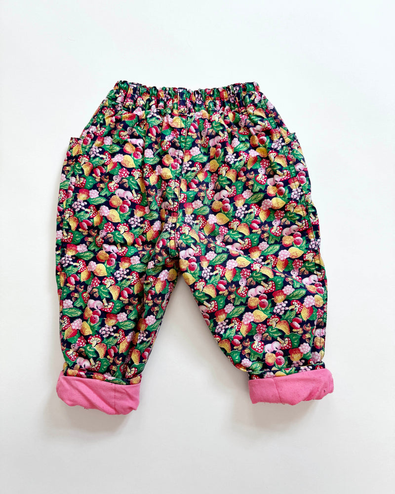 Catimini Padded Mashroom Cotton Trousers With Elastic Waist 18M