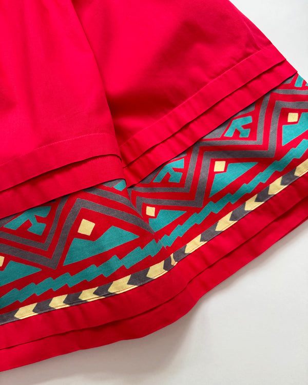 Cacharel Midi Cotton Skirt With Elastic Waist 8Y