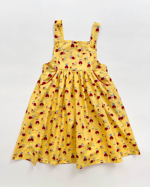 Jacadi Cotton Lady Bug Dress 6Y