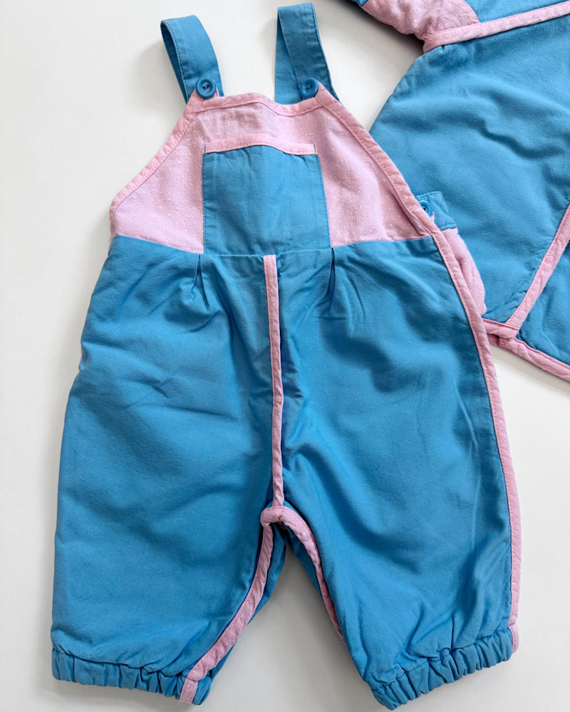 Reversible Apple Padded Two Piece Cotton Set 3M