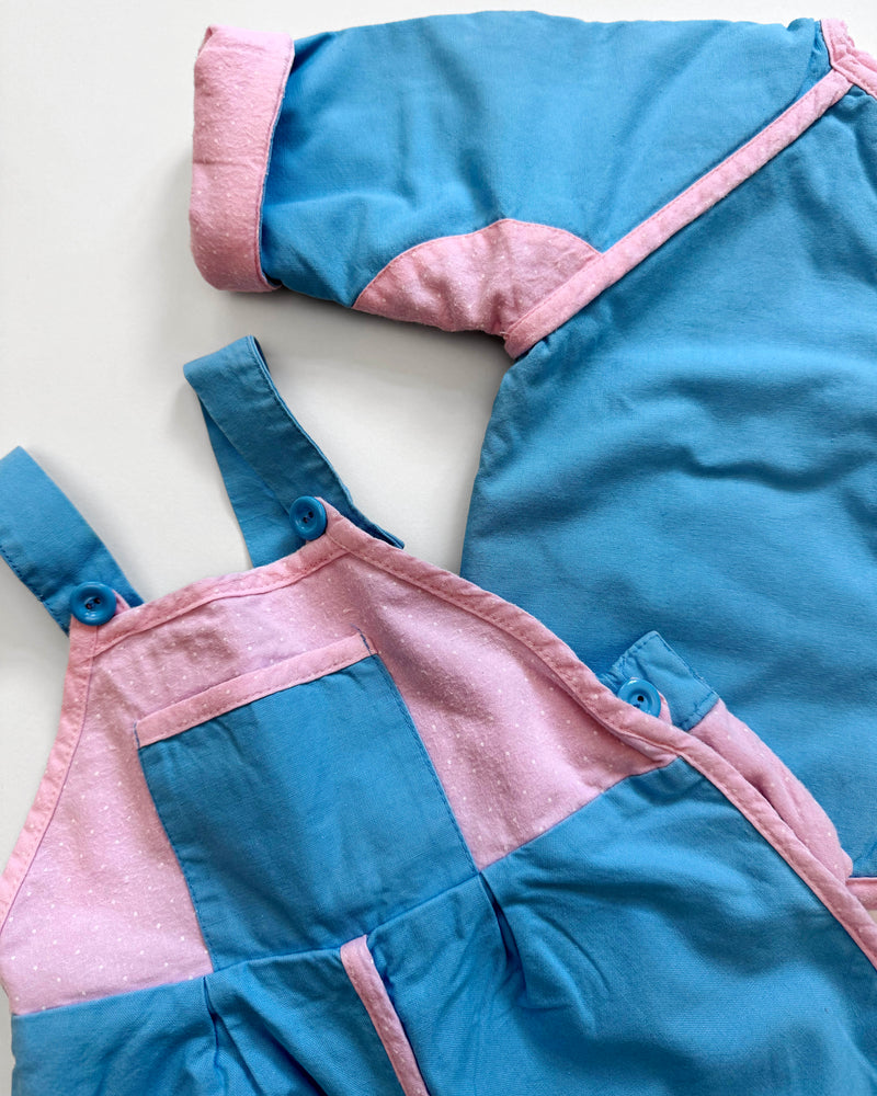 Reversible Apple Padded Two Piece Cotton Set 3M