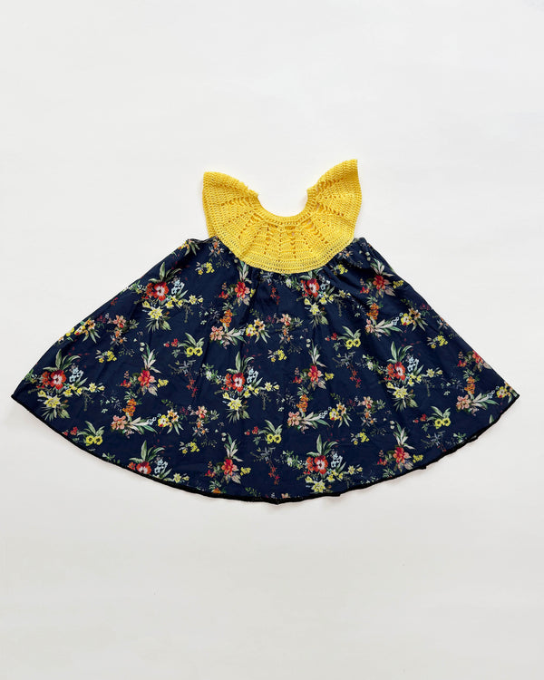 Handmade Cotton Crochet Dress 3-4Y