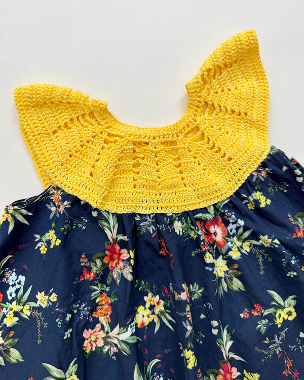 Handmade Cotton Crochet Dress 3-4Y