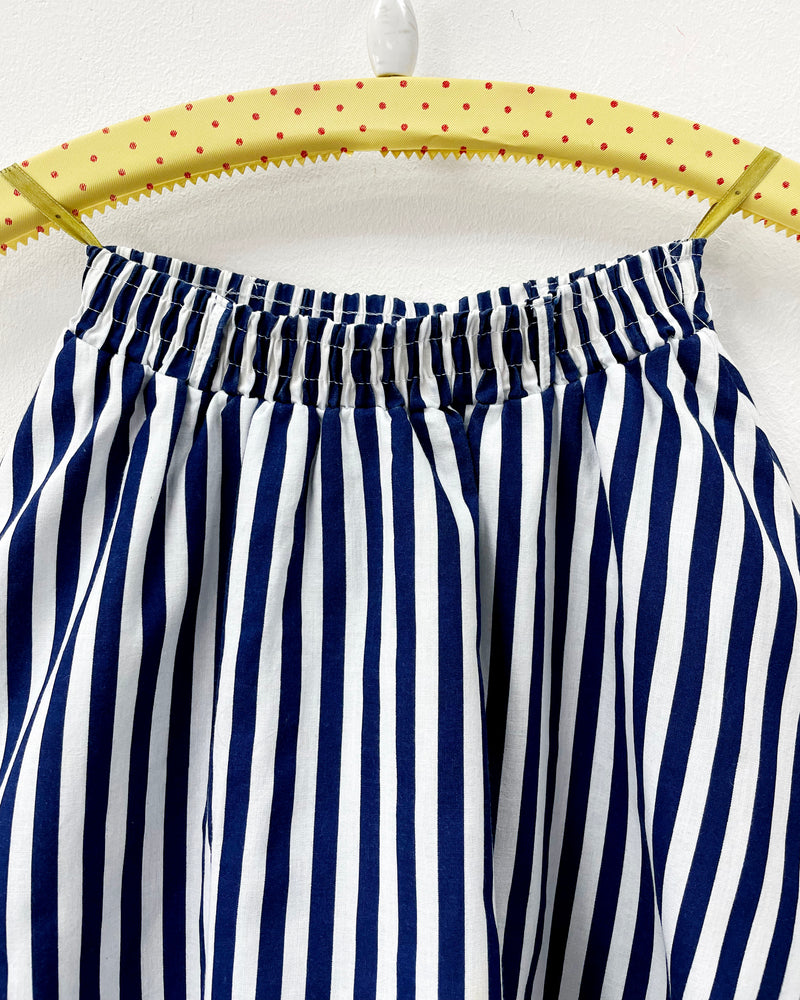Vintage Cotton Skirt With Elastic Waist